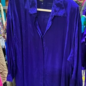 Elegant Purple Women's Blouse